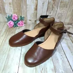 ※訳あり【NAGATA SHOES】アンクルストラップ☆サンダル☆23.5cm