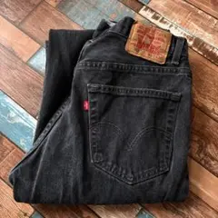 リーバイス505 ストレート 黒ブラックデニム アメカジ ビッグシルエット 古着