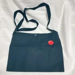 ⭐️❤️サコッシュバッグ 国旗缶 バッジ付 ネイビー コットン綿