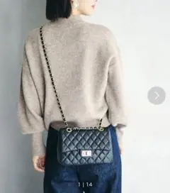 チェーンショルダーバッグ　ブラック
