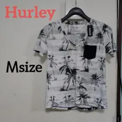Hurley ハーレー Vネック Tシャツ 半袖 モノトーン レディース M