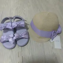 エニイファムサンダル２１cmと帽子セット