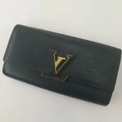 美品✨ LOUIS VUITTON ポルトフォイユ 黒 長財布 カプシーヌ
