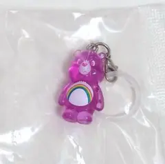 ケアベア　クリアマスコットチャーム　ピンク