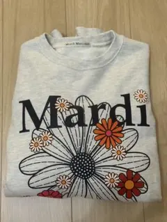 Mardi Mercredi 花柄クルーネックトレーナー
