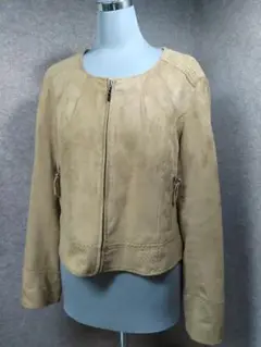 リフレクト reflect ノーカラー ジャケット 9 薄茶 u3796a