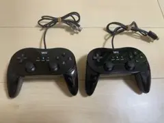 WII クラシックコントローラー pro 黒 2個セット