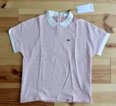 【新品・未使用】LACOSTE 半袖ポロシャツ ストライプ