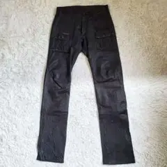 美品 UNITED ARROWS BLUE LABEL 馬革 レザーパンツ S
