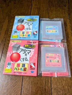 日能研☆算数・国語バトル編 2本セット★GAMEBOY