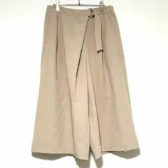 n0610【スラットジール】ワイドパンツ　ガウチョパンツ　ワンタック　クロップド