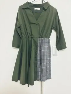 CECIL McBEE セシルマクビー シャツワンピース M カーキ