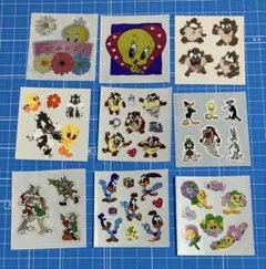 サンディライオンシール Looney tunes 9コマセット