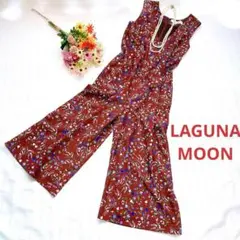 LAGUNAMOON ラグナムーン 小花柄 オールインワン ワイドパンツ ドレス