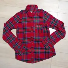 HOLLISTER レッドチェック柄シャツ S