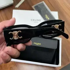 CELINE ブラック サングラス 423