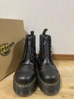Dr.Martens シンクレア ゼブラ エンボス レザーブーツ BLACK