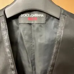 DOLCE & GABBANA ブラック ノーカラージャケット