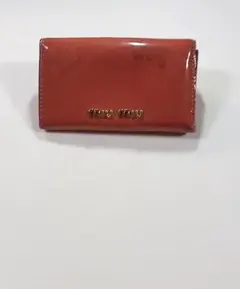 MIUMIU ミュウミュウ エナメル キーケース リボン レディース