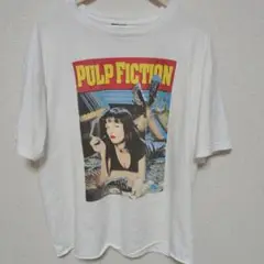 PULP FICTION Tシャツ XL　ホワイト　カットオフ