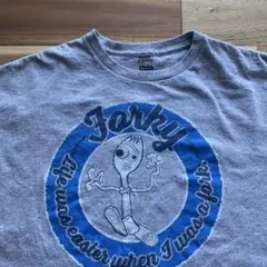 古着 トイストーリー フォーキー Tシャツ キャラクター グレー XL
