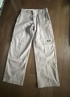 Dickies ライトグレー ワークパンツ Mサイズ