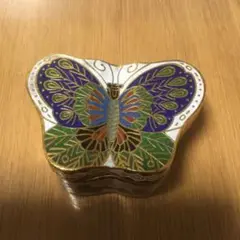 蝶々の形の七宝焼、中国、土産品