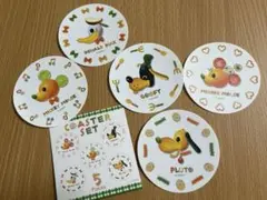 新品未使用・ディズニー、コースター5枚