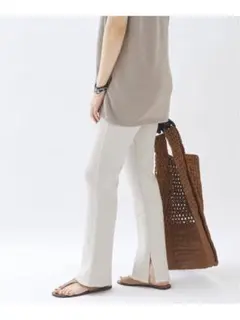 plage 【CALUX/キャラクス】SLIT RIB パンツ
