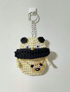パグちゃんのキーホルダー　パクパクモンスター　小物入れ　ハンドメイド　わんこ