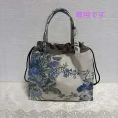 巾着型トートバッグ　Dカン付き