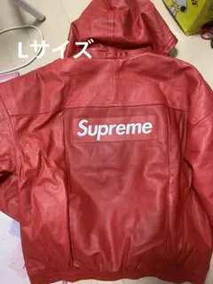 激レアL!supreme×NIKE 19AW Leatherアノラックジャケット