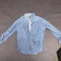 UNIQLO デニムシャツ XL ライトブルー