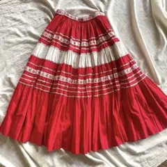 *限定お値下げ*ヴィンテージ コットンスカート　メキシカンスカート