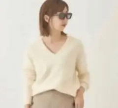 plage ファーvニット