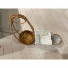 籐製バスケットセット
