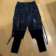 新品タグ付き　ROEN ロエン　デザインカーゴパンツ　ブラック　27 新品タグ付き ROEN ロエン デザインカーゴパンツ ブラック 27