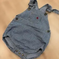 POLO Baby ストライプオーバーオール 80