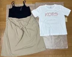 本日迄MICHAELKORS他ロゴプリントＴシャツ＋ワンピースXL新品未使用品