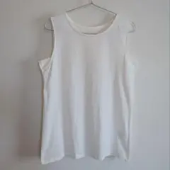 ホワイト クリーム色 ノースリーブ Tシャツ タンクトップ パルシステム 生協