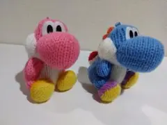 あみぐるみ ヨッシー amiibo アミーボ みずいろ ピンク セット Amazon | amiibo あみぐるみヨッシー みどり ピンク みずいろ 全