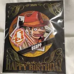 ワンピース 2020 バースデー缶バッジ ウソップ