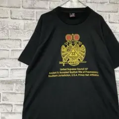 USA製90sヴィンテージTシャツ！シングルステッチ　ブラック半袖古着L721