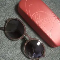 327S 超美品 7763 ヴィヴィアンウエストウッド サングラス 木目柄