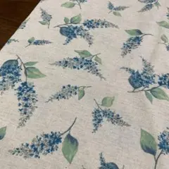 花柄　プリント 綿麻生地 ベージュ　108cm×38cm