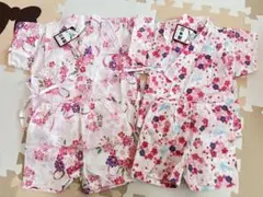 日本製 花柄甚平 90cm