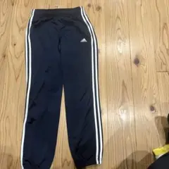 adidas 3本ライン ブラックジャージパンツ Lサイズ