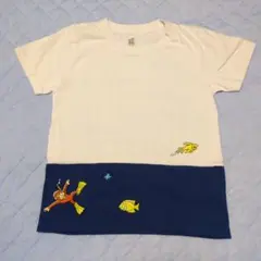 グラニフ　おさるのジョージ　刺繍　Ｔシャツ
