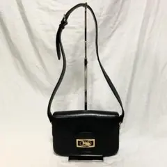 高級 人気 CELINE セリーヌ 馬車 ゴールド金具レザー ショルダーバッグ