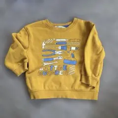H&M 工具グラフィック トレーナー 2-4Y